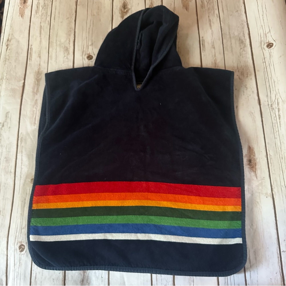 Pendleton rainbow poncho terry